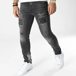 Meilleure affaire 🌟 Jean Slim LL2000068 Gris de Ikao 🧨