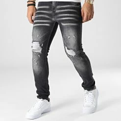 De gros ✨ Jean Slim LL2000071 Noir de Ikao 🌟