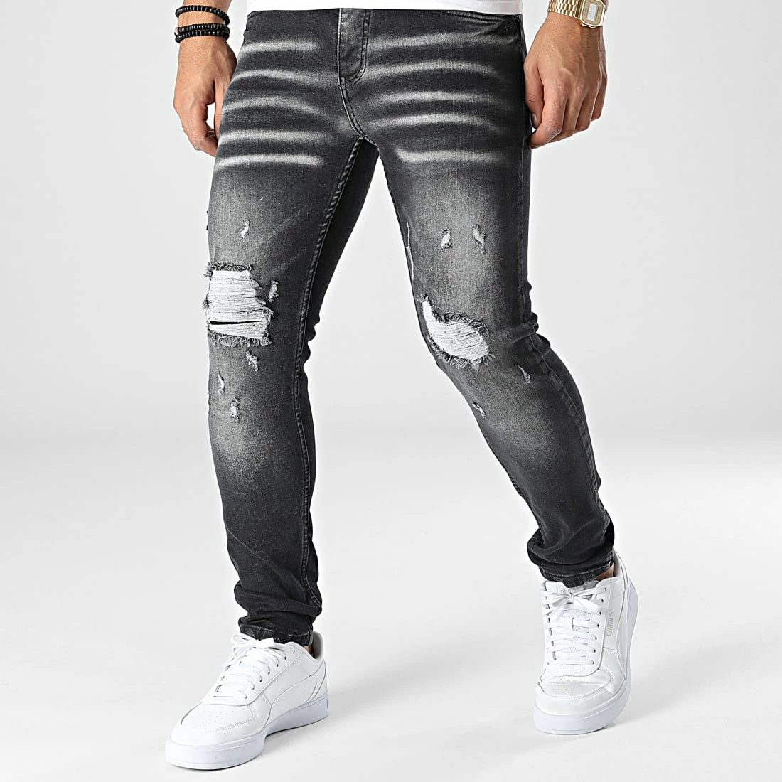 De gros ✨ Jean Slim LL2000071 Noir de Ikao 🌟 3 De gros ✨ Jean Slim LL2000071 Noir de Ikao 🌟