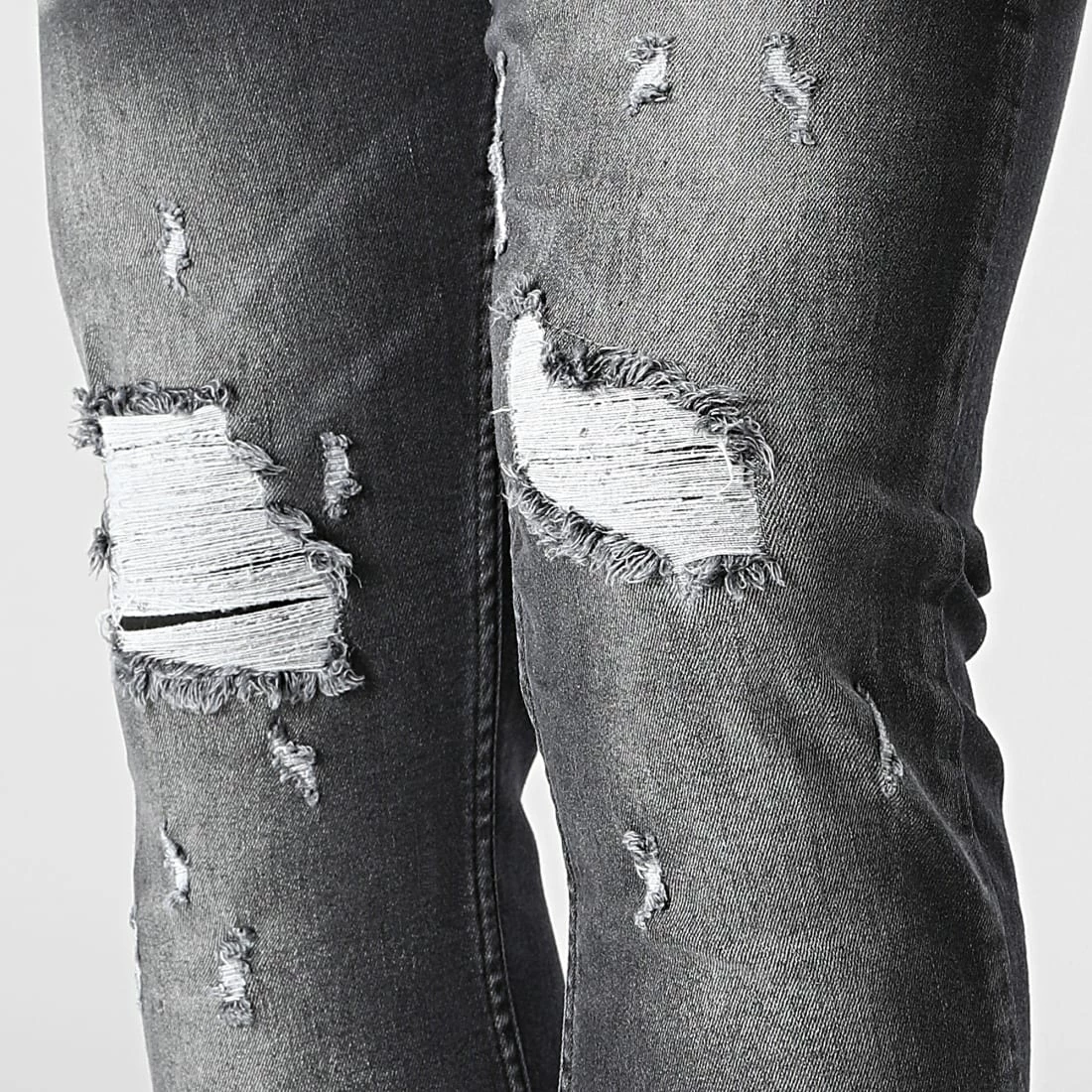 De gros ✨ Jean Slim LL2000071 Noir de Ikao 🌟 4 De gros ✨ Jean Slim LL2000071 Noir de Ikao 🌟 – Image 2