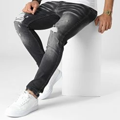 De gros ✨ Jean Slim LL2000071 Noir de Ikao 🌟 8 De gros ✨ Jean Slim LL2000071 Noir de Ikao 🌟 -Ikao Soldes Boutique ikao 345895 LL2000071 BLACK 20221031T161918 03